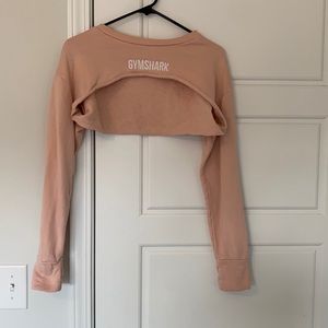Pink Gymshark Cropped Sweater